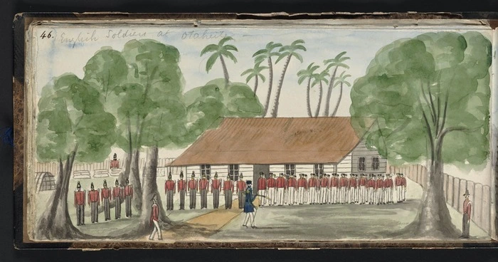 English soldiers at Othaheite