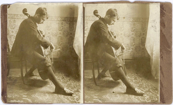 Arnold Trowell playing the cello