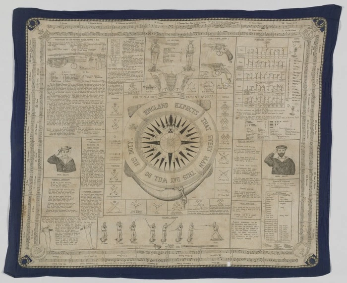Artist unknown :Sailor's kerchief. [19th century]